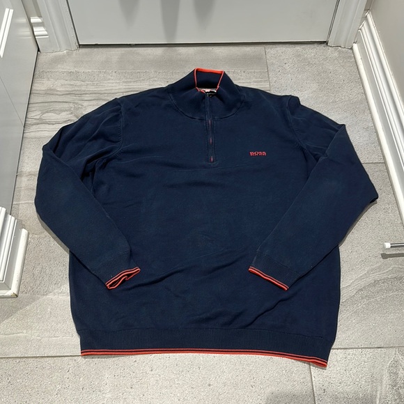 Men’s Hugo Boss Half Zip Sweater - Picture 1 of 6